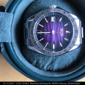 San Martin SN0129G GMT Watch 39mm Desert Texture Luxury NH34 Automatic AR Sapphire BGW9 luminous photo review