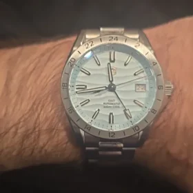 San Martin SN0129G GMT Watch 39mm Desert Texture Luxury NH34 Automatic AR Sapphire BGW9 luminous photo review