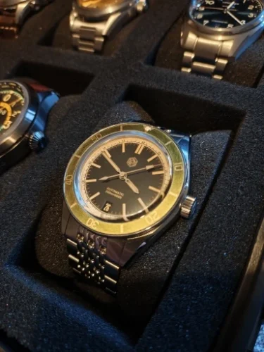 San Martin SN0116G Dive Watch 39.5mm NH35 Automatic AR Sapphire C3 Lume 120 clicks 20Bar photo review