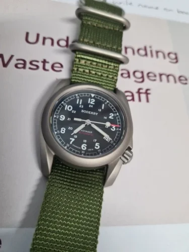 Titanium Field Watch Boderry Voyager A11 Field Seiko NH35 Movement Sapphire Swiss Lume 40MM 10Bar photo review