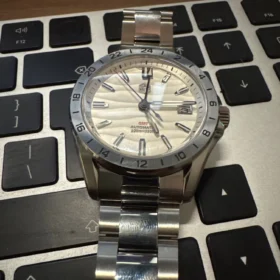 San Martin SN0129G GMT Watch 39mm Desert Texture Luxury NH34 Automatic AR Sapphire BGW9 luminous photo review