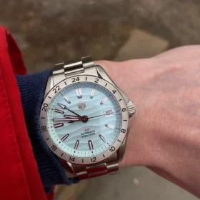 San Martin SN0129G GMT Watch 39mm Desert Texture Luxury NH34 Automatic AR Sapphire BGW9 luminous photo review